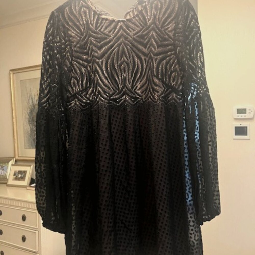 BCBG Medium Long Sleeve Black Dress